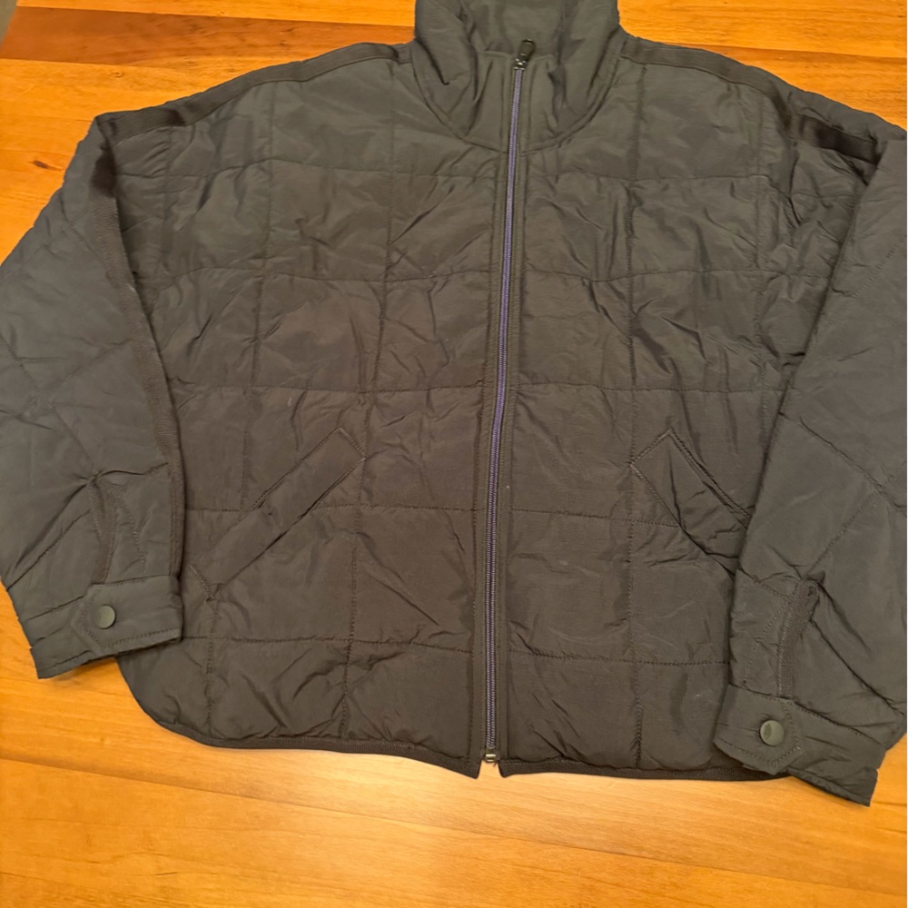 Free People Black Quilted Puffer Jacket
